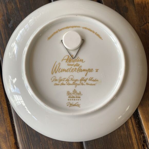 Vintage Aladdin #5 Wall Plate Bjork Wiinblad Rosenthal Porcelain Art - Picture 4 of 13